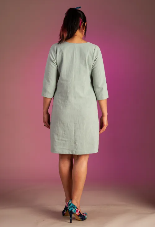 Sunsmart Dress Linen Garden Delight